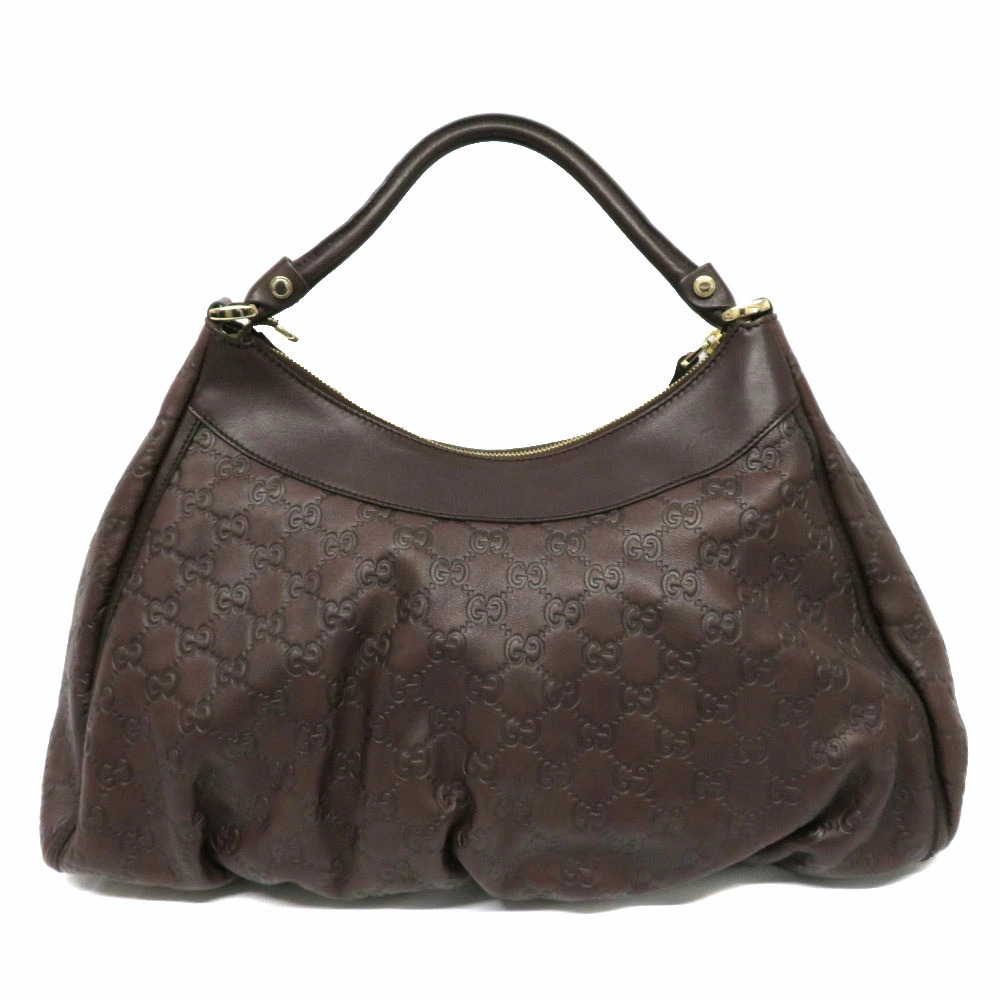 GUCCI Tote Bag Guccissima Leather Handbag Brown - Picture 3 of 6